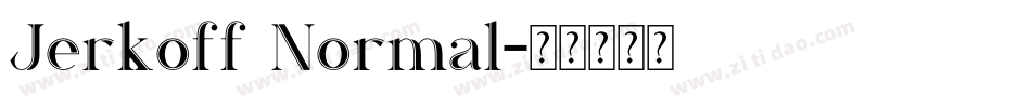 Jerkoff Normal字体转换